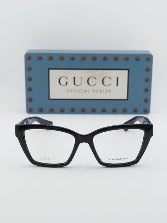 Gucci GG1715O 012 Women Cat Eye Eyeglasses 55mm - Black main image 4